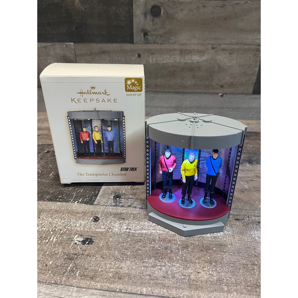 Hallmark Keepsake Star Trek Transporter Chamber Ornament 2006 Magic Sound Light